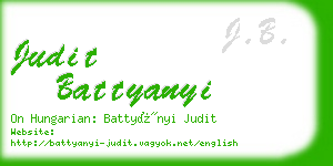 judit battyanyi business card